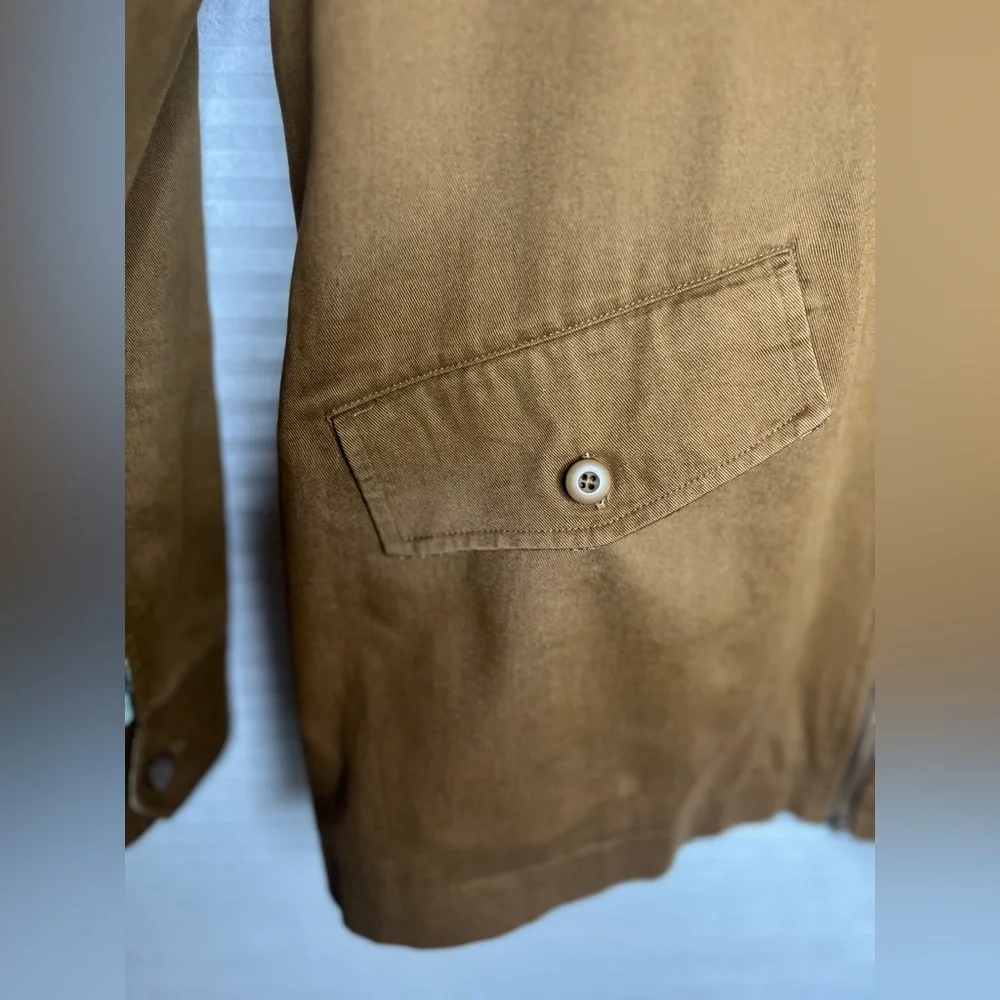 Good Design for Good Deeds Men’s Utility Brown Khaki Jacket Large